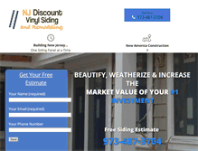 Tablet Screenshot of njdiscountvinylsiding.com